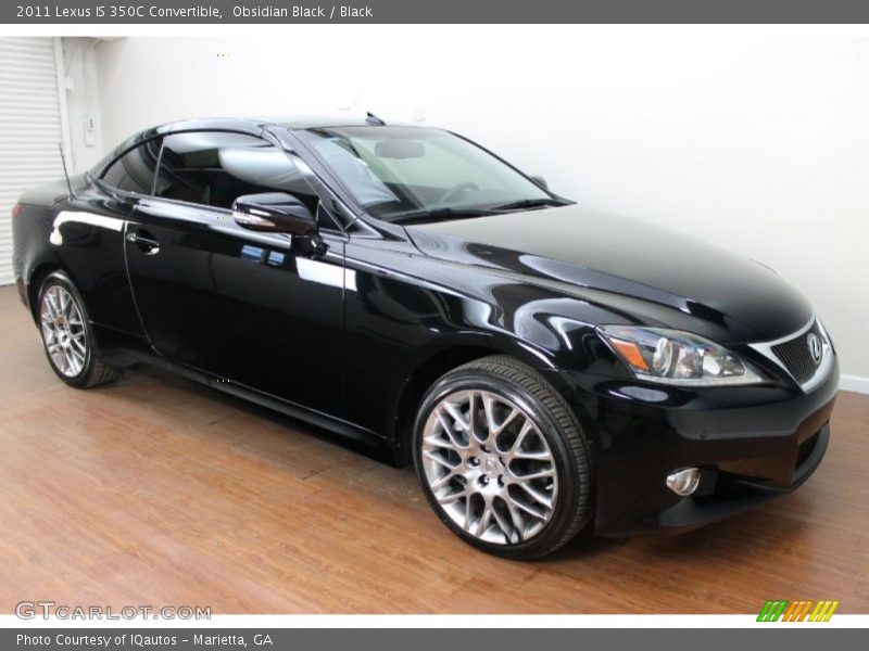 Obsidian Black / Black 2011 Lexus IS 350C Convertible