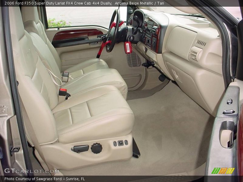 Arizona Beige Metallic / Tan 2006 Ford F350 Super Duty Lariat FX4 Crew Cab 4x4 Dually