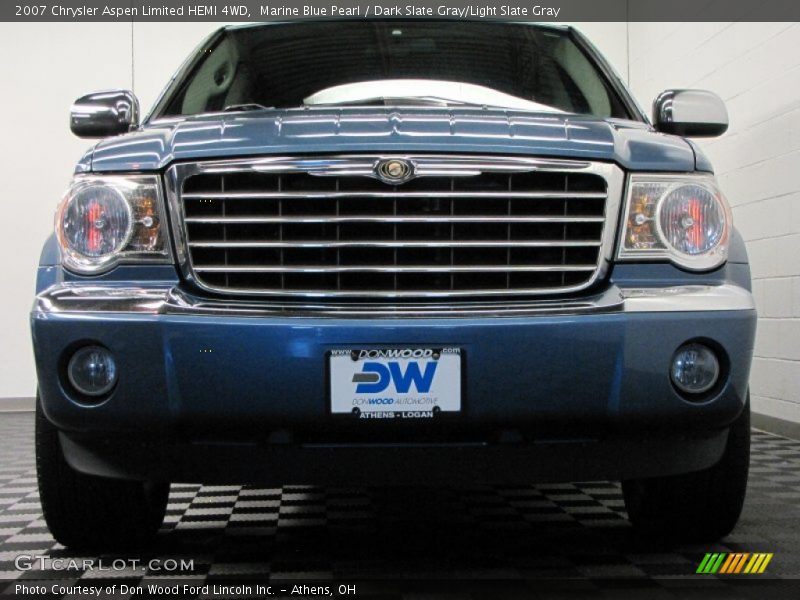Marine Blue Pearl / Dark Slate Gray/Light Slate Gray 2007 Chrysler Aspen Limited HEMI 4WD