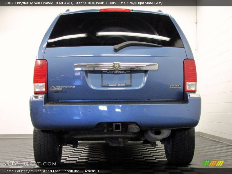 Marine Blue Pearl / Dark Slate Gray/Light Slate Gray 2007 Chrysler Aspen Limited HEMI 4WD