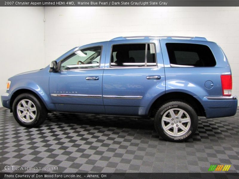 Marine Blue Pearl / Dark Slate Gray/Light Slate Gray 2007 Chrysler Aspen Limited HEMI 4WD