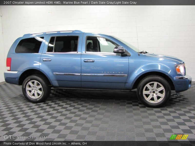 Marine Blue Pearl / Dark Slate Gray/Light Slate Gray 2007 Chrysler Aspen Limited HEMI 4WD