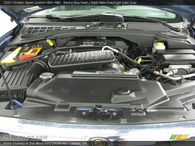 Marine Blue Pearl / Dark Slate Gray/Light Slate Gray 2007 Chrysler Aspen Limited HEMI 4WD