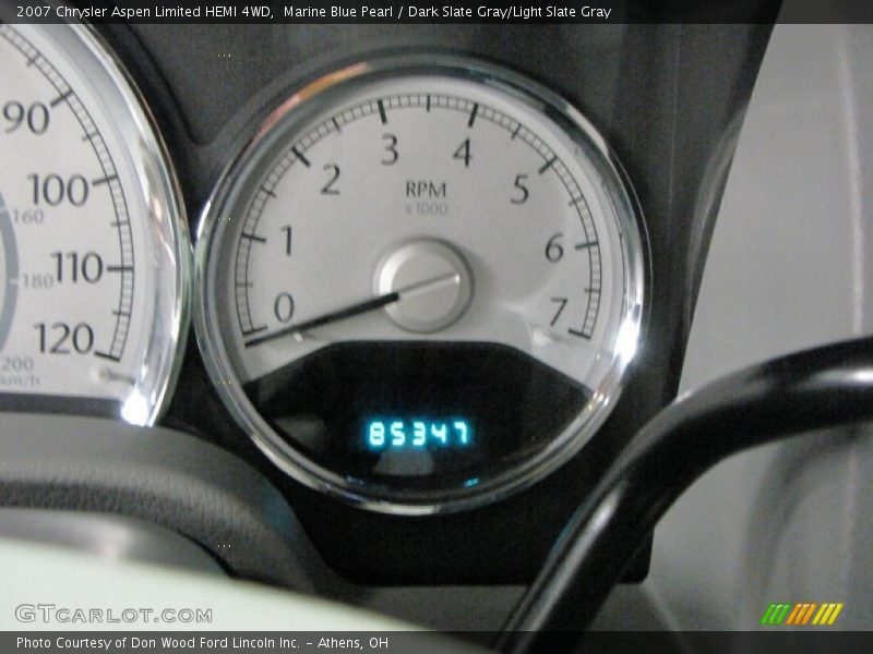 Marine Blue Pearl / Dark Slate Gray/Light Slate Gray 2007 Chrysler Aspen Limited HEMI 4WD