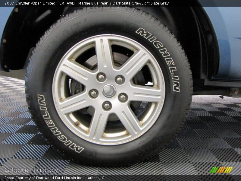 Marine Blue Pearl / Dark Slate Gray/Light Slate Gray 2007 Chrysler Aspen Limited HEMI 4WD