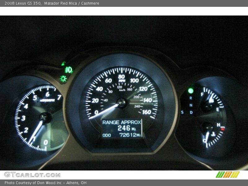 Matador Red Mica / Cashmere 2008 Lexus GS 350