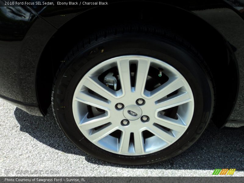 Ebony Black / Charcoal Black 2010 Ford Focus SEL Sedan