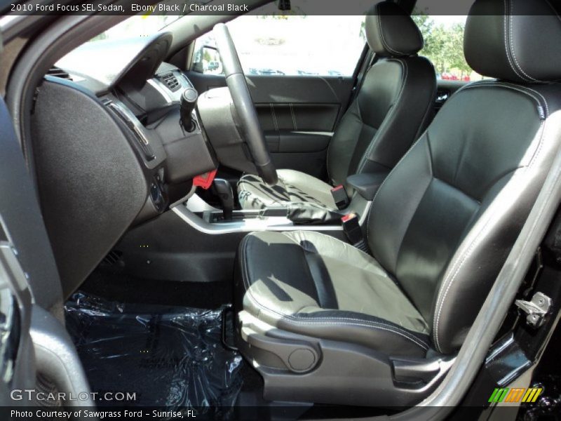 Ebony Black / Charcoal Black 2010 Ford Focus SEL Sedan