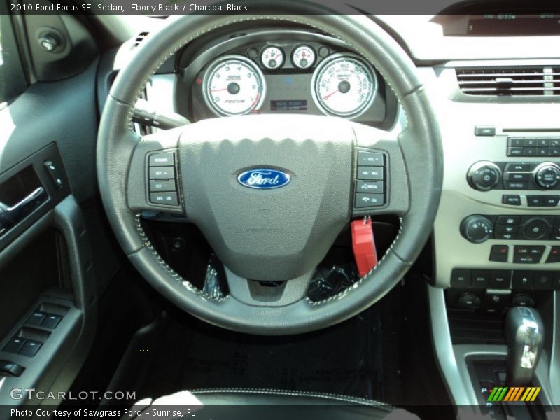 Ebony Black / Charcoal Black 2010 Ford Focus SEL Sedan