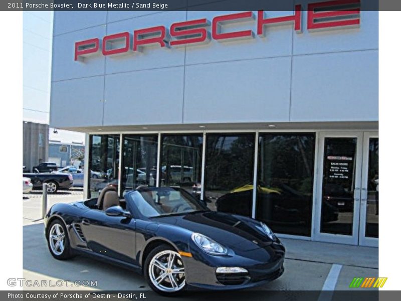 Dark Blue Metallic / Sand Beige 2011 Porsche Boxster