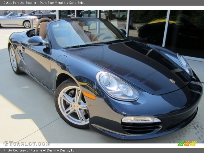 Dark Blue Metallic / Sand Beige 2011 Porsche Boxster