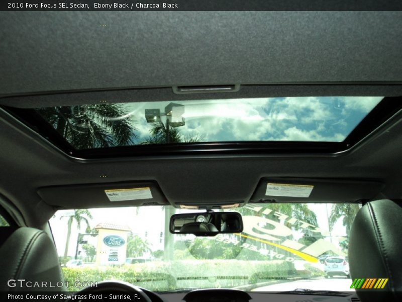 Ebony Black / Charcoal Black 2010 Ford Focus SEL Sedan