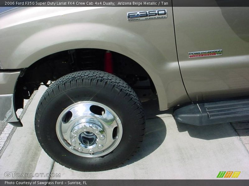Arizona Beige Metallic / Tan 2006 Ford F350 Super Duty Lariat FX4 Crew Cab 4x4 Dually