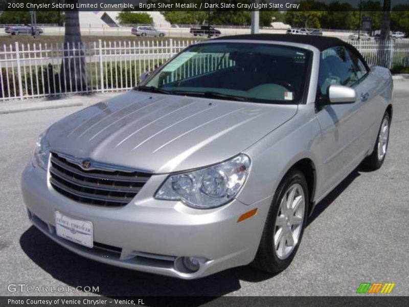 Bright Silver Metallic / Dark Slate Gray/Light Slate Gray 2008 Chrysler Sebring Limited Convertible