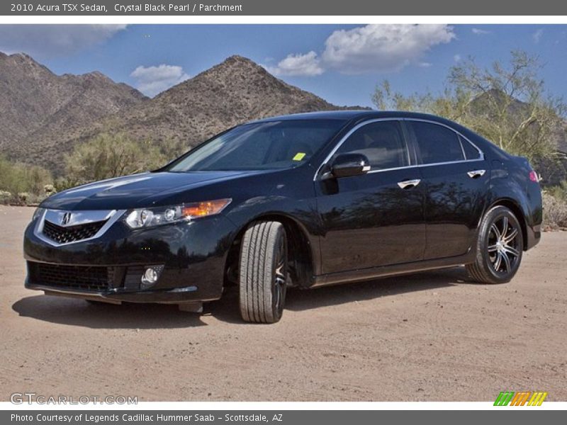 Crystal Black Pearl / Parchment 2010 Acura TSX Sedan