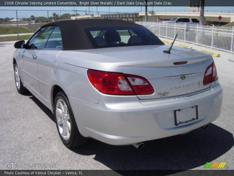 Bright Silver Metallic / Dark Slate Gray/Light Slate Gray 2008 Chrysler Sebring Limited Convertible