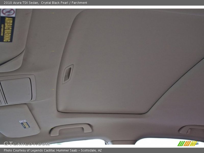 Crystal Black Pearl / Parchment 2010 Acura TSX Sedan