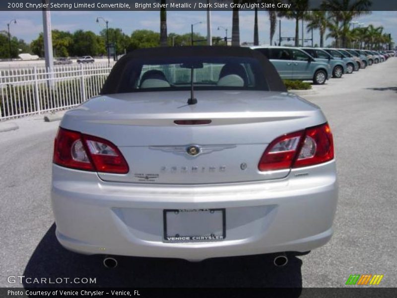 Bright Silver Metallic / Dark Slate Gray/Light Slate Gray 2008 Chrysler Sebring Limited Convertible