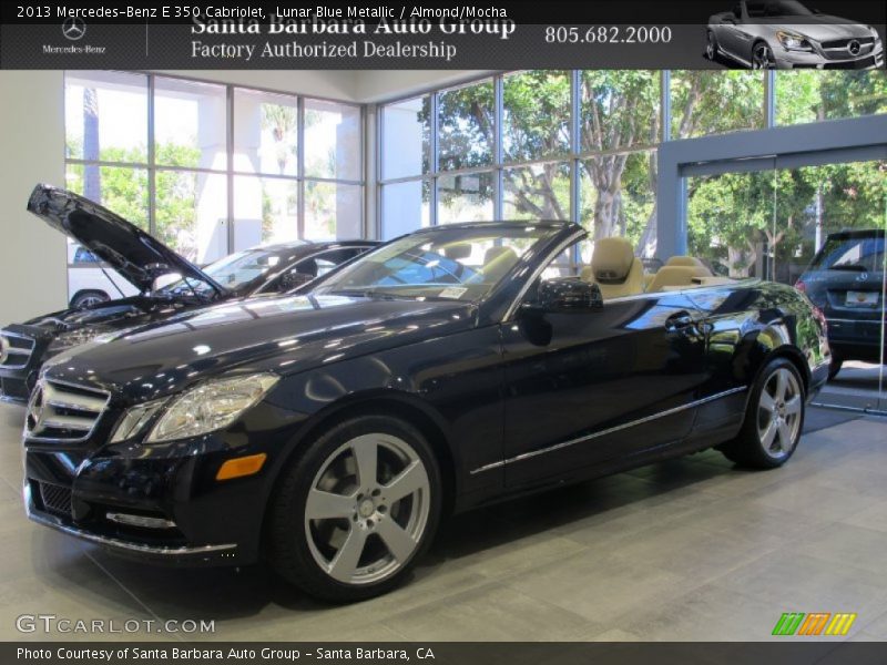 Lunar Blue Metallic / Almond/Mocha 2013 Mercedes-Benz E 350 Cabriolet