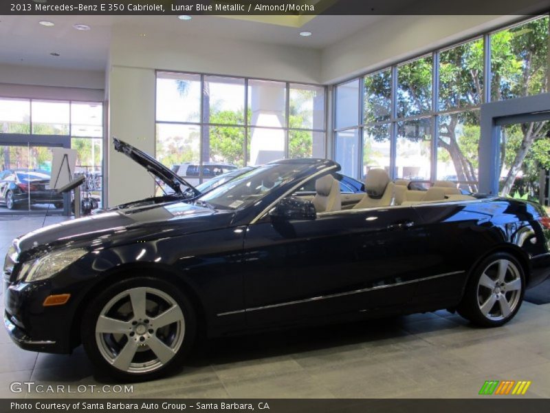Lunar Blue Metallic / Almond/Mocha 2013 Mercedes-Benz E 350 Cabriolet