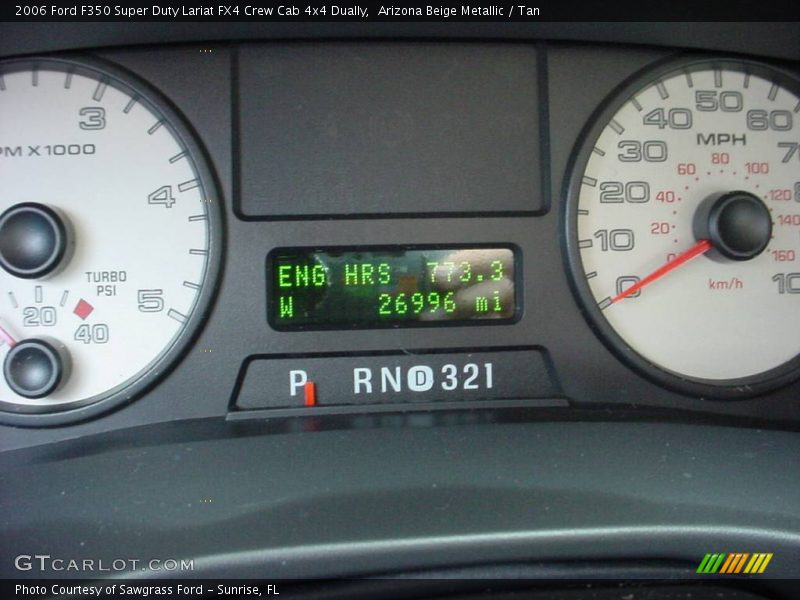 Arizona Beige Metallic / Tan 2006 Ford F350 Super Duty Lariat FX4 Crew Cab 4x4 Dually