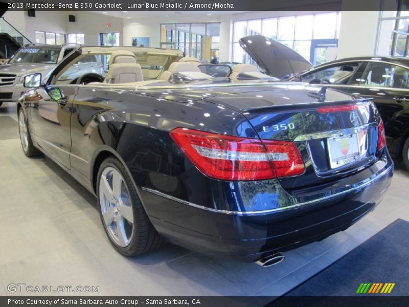 Lunar Blue Metallic / Almond/Mocha 2013 Mercedes-Benz E 350 Cabriolet