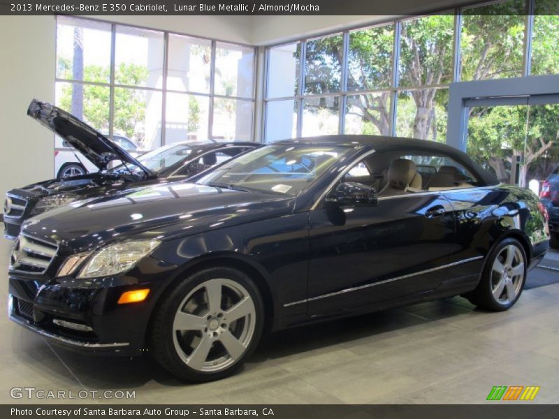 Lunar Blue Metallic / Almond/Mocha 2013 Mercedes-Benz E 350 Cabriolet