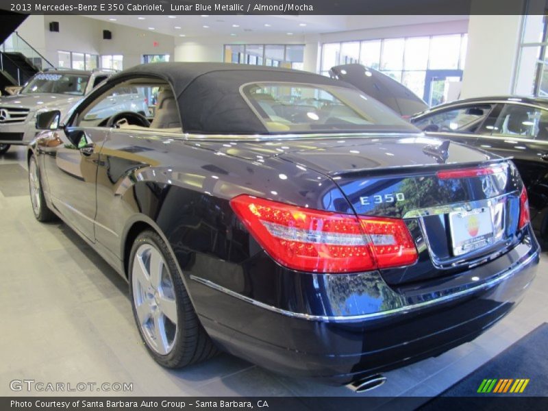 Lunar Blue Metallic / Almond/Mocha 2013 Mercedes-Benz E 350 Cabriolet