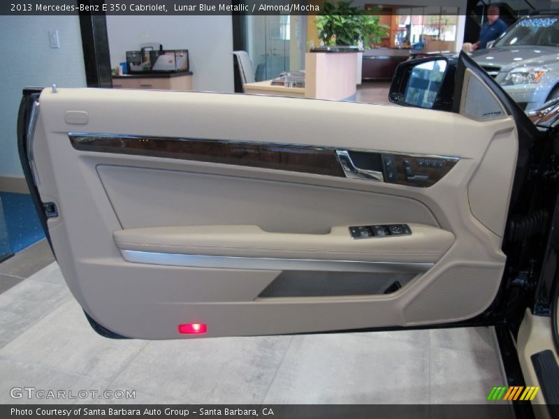 Lunar Blue Metallic / Almond/Mocha 2013 Mercedes-Benz E 350 Cabriolet