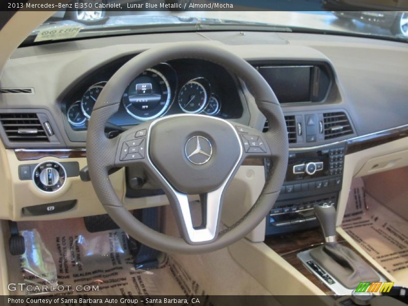 Lunar Blue Metallic / Almond/Mocha 2013 Mercedes-Benz E 350 Cabriolet