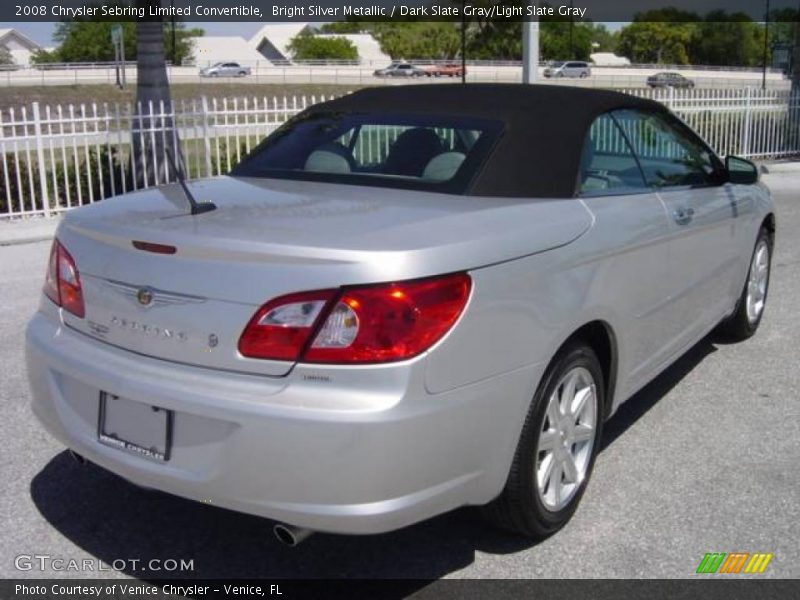 Bright Silver Metallic / Dark Slate Gray/Light Slate Gray 2008 Chrysler Sebring Limited Convertible