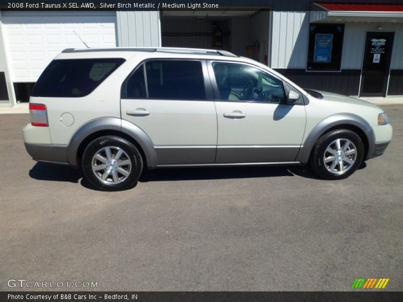 Silver Birch Metallic / Medium Light Stone 2008 Ford Taurus X SEL AWD