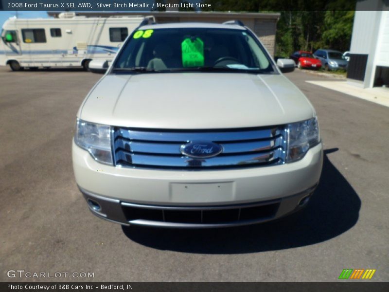 Silver Birch Metallic / Medium Light Stone 2008 Ford Taurus X SEL AWD