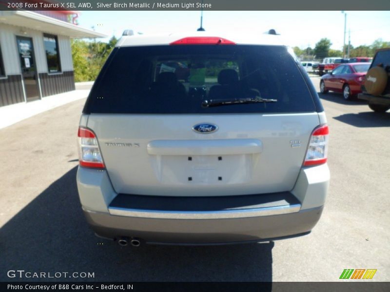 Silver Birch Metallic / Medium Light Stone 2008 Ford Taurus X SEL AWD
