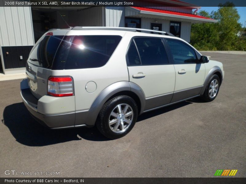 Silver Birch Metallic / Medium Light Stone 2008 Ford Taurus X SEL AWD
