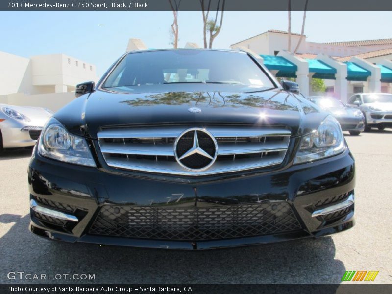 Black / Black 2013 Mercedes-Benz C 250 Sport