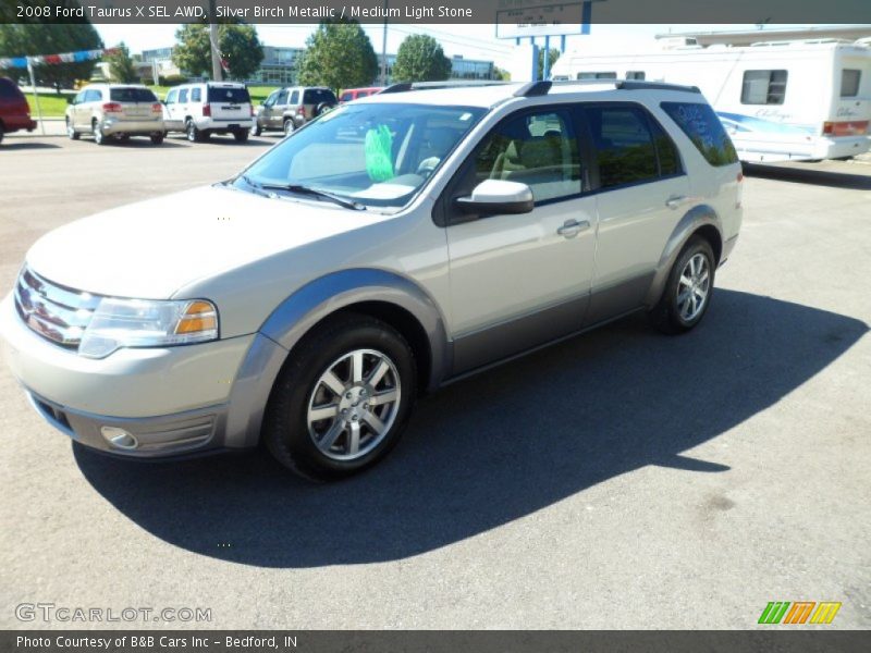Silver Birch Metallic / Medium Light Stone 2008 Ford Taurus X SEL AWD