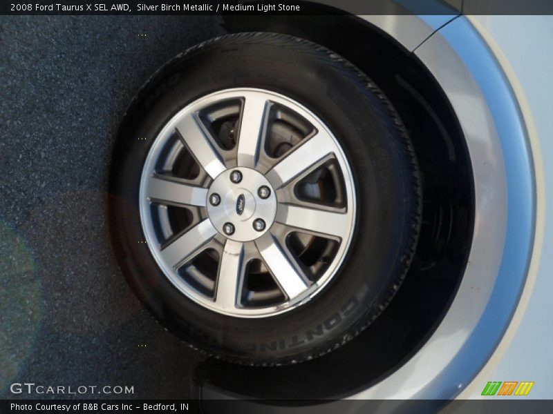 Silver Birch Metallic / Medium Light Stone 2008 Ford Taurus X SEL AWD