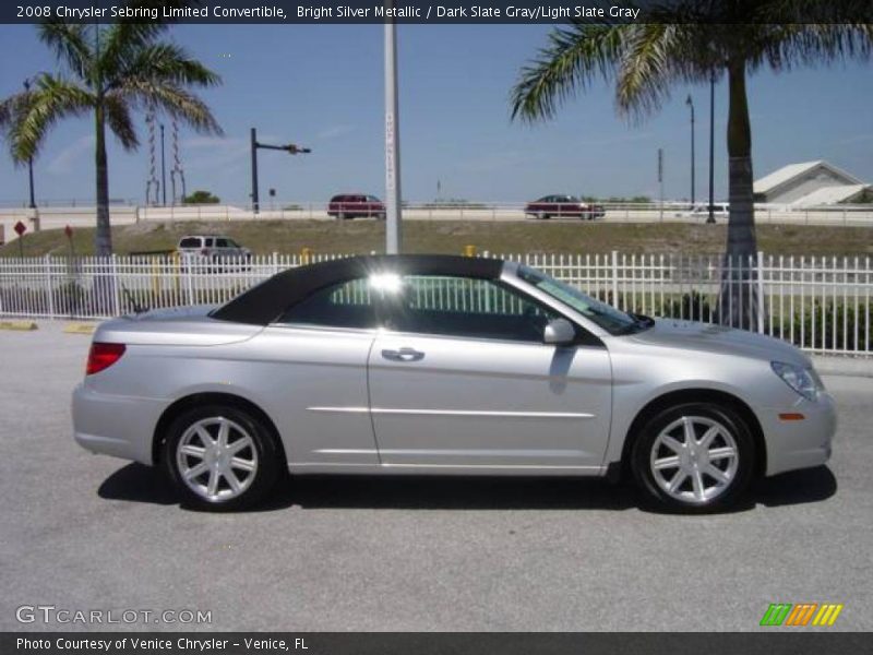Bright Silver Metallic / Dark Slate Gray/Light Slate Gray 2008 Chrysler Sebring Limited Convertible
