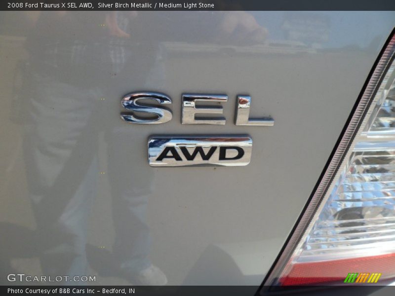 Silver Birch Metallic / Medium Light Stone 2008 Ford Taurus X SEL AWD