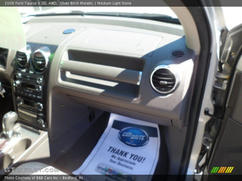 Silver Birch Metallic / Medium Light Stone 2008 Ford Taurus X SEL AWD