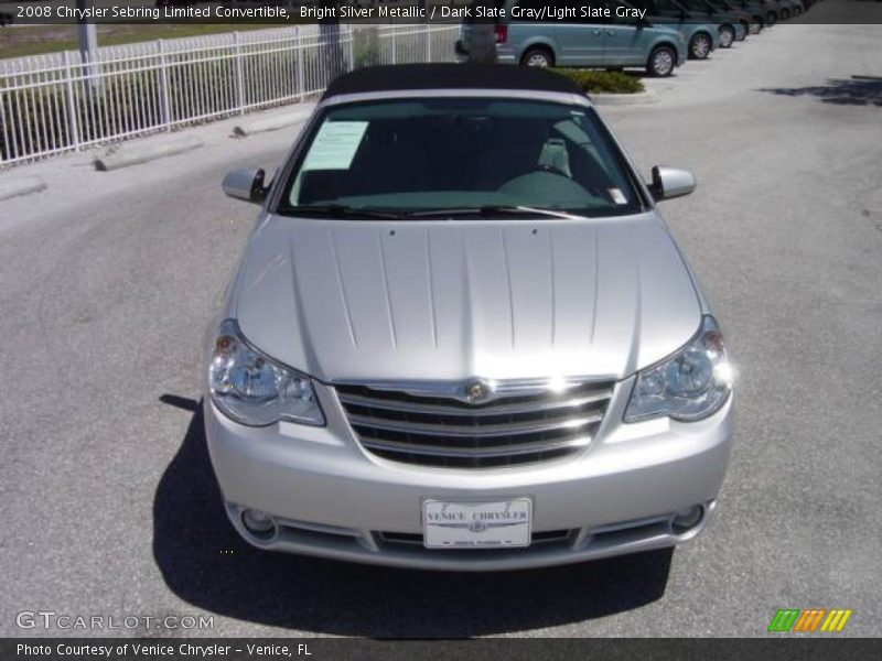Bright Silver Metallic / Dark Slate Gray/Light Slate Gray 2008 Chrysler Sebring Limited Convertible