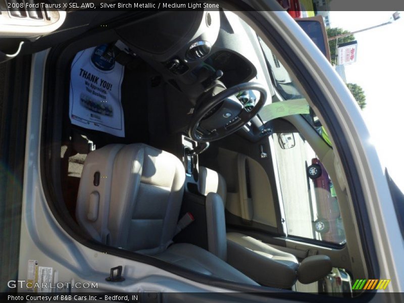 Silver Birch Metallic / Medium Light Stone 2008 Ford Taurus X SEL AWD