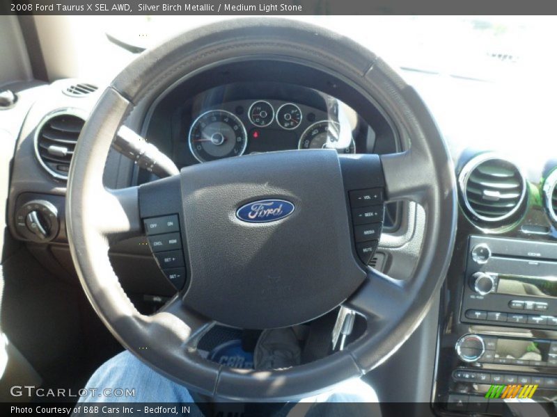 Silver Birch Metallic / Medium Light Stone 2008 Ford Taurus X SEL AWD