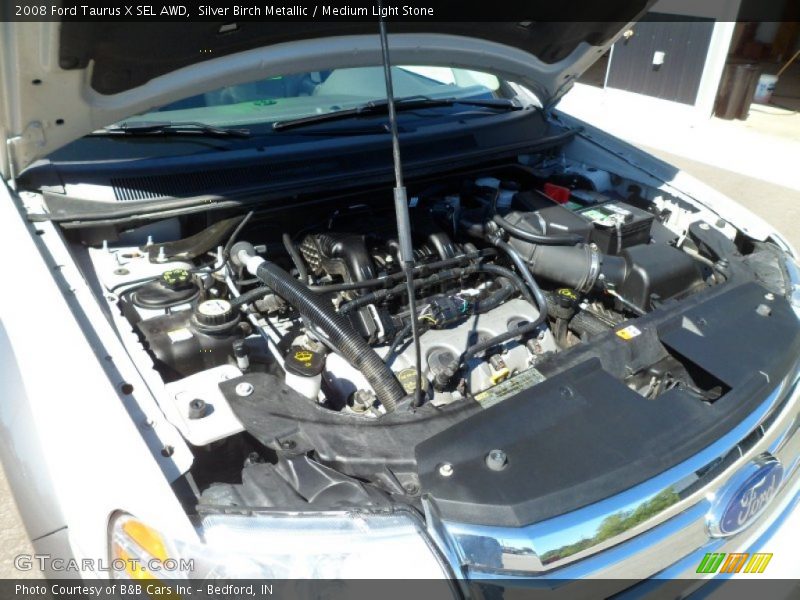 Silver Birch Metallic / Medium Light Stone 2008 Ford Taurus X SEL AWD