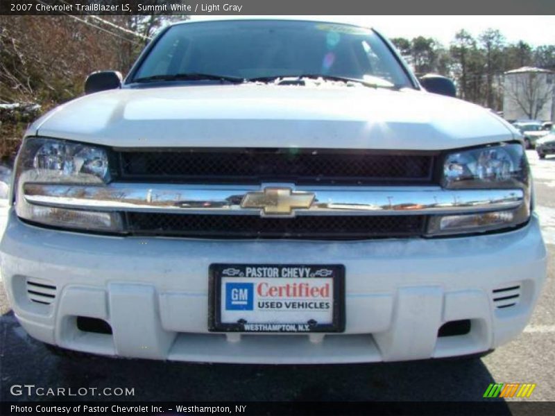 Summit White / Light Gray 2007 Chevrolet TrailBlazer LS