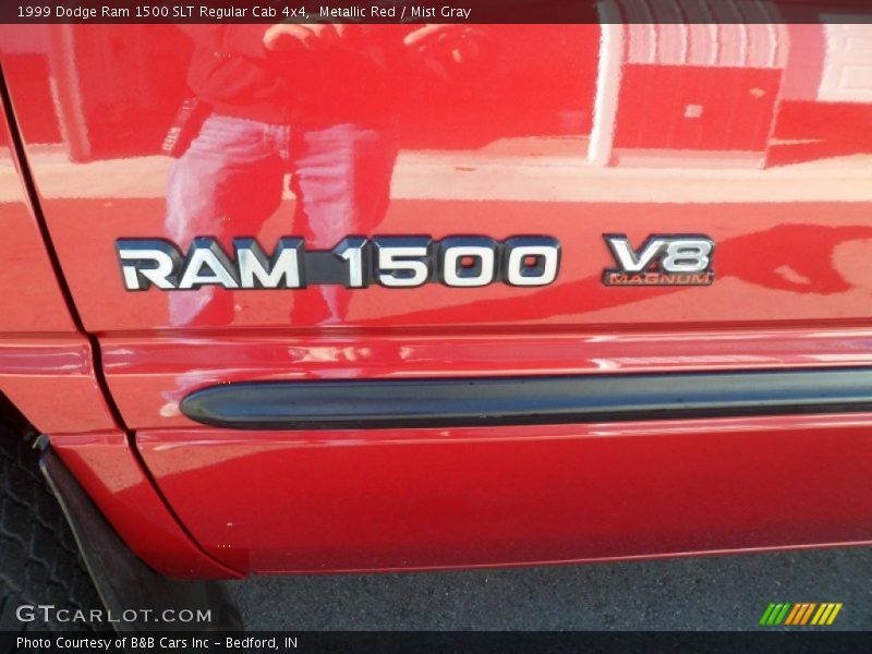 Metallic Red / Mist Gray 1999 Dodge Ram 1500 SLT Regular Cab 4x4