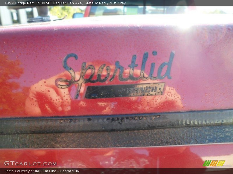 Metallic Red / Mist Gray 1999 Dodge Ram 1500 SLT Regular Cab 4x4