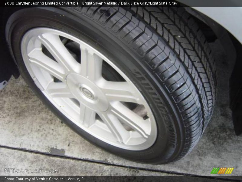 Bright Silver Metallic / Dark Slate Gray/Light Slate Gray 2008 Chrysler Sebring Limited Convertible