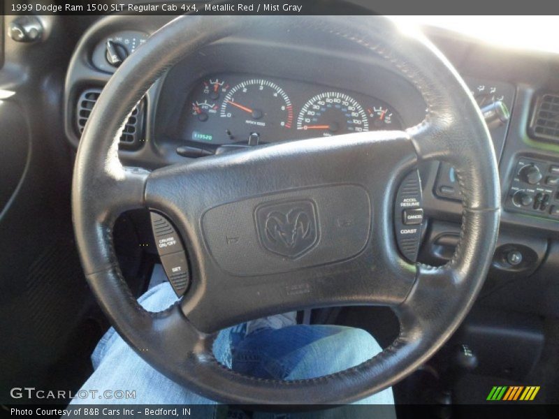 Metallic Red / Mist Gray 1999 Dodge Ram 1500 SLT Regular Cab 4x4